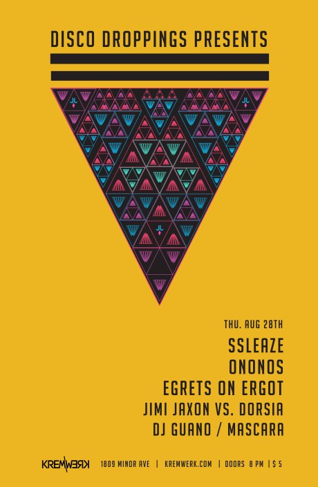 Disco Droppings 8.28 Web Poster-